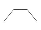 XRAY X4 Stabilisator 1,4mm, hinten / XRA303824
