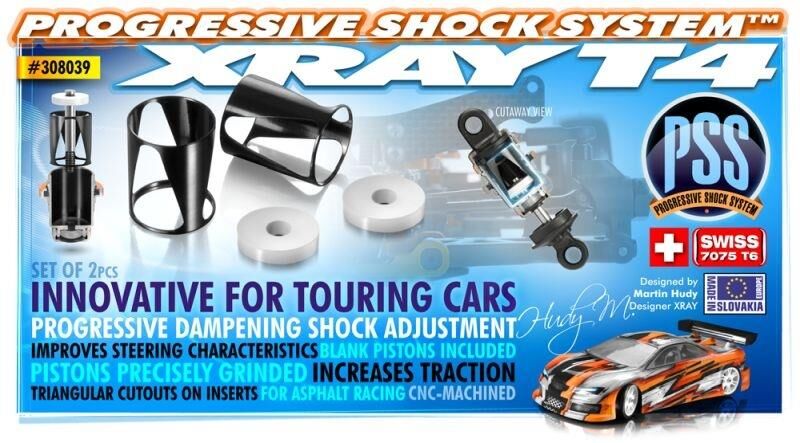 XRAY T4 Tuning Set Dämpfer System progressiv PSS (2) / XRA308039