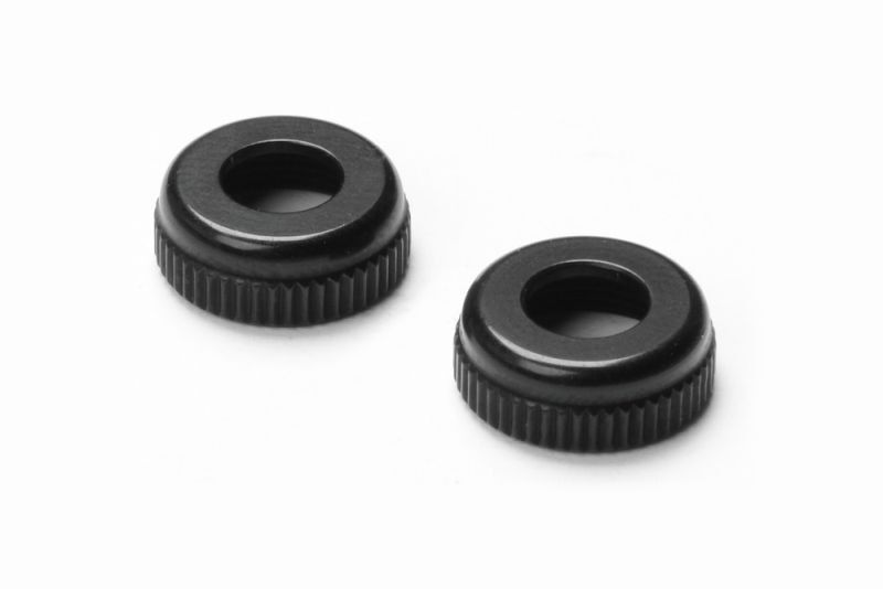 XRAY Alu Kappe für Dämpfer #308322 Schwarz (2) / XRA308327-K