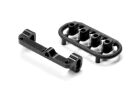 XRAY Alu Querlenker Halter oben links, schwarz SWISS 7075 T6 Set / XRA332742