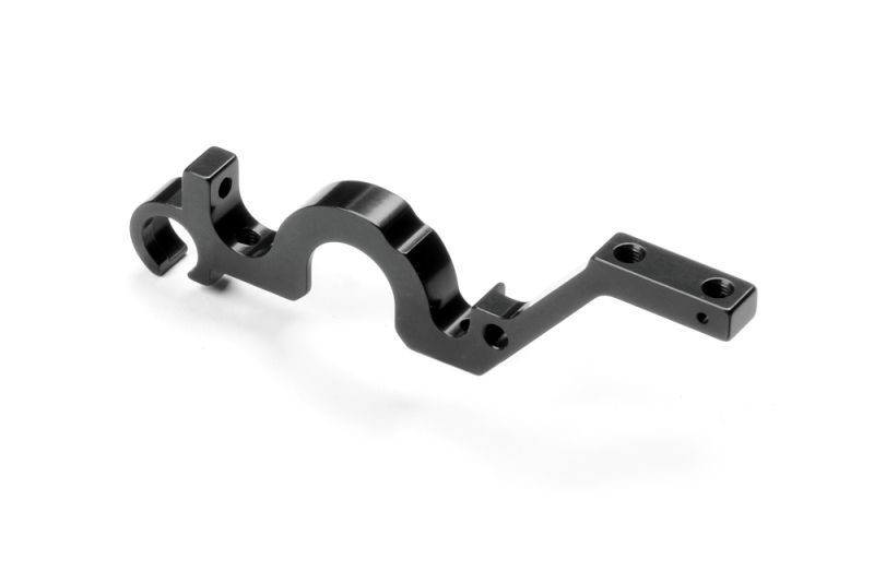 XRAY Alu Bulkhead hinten unten links, schwarz SWISS 7075 T6 / XRA333028