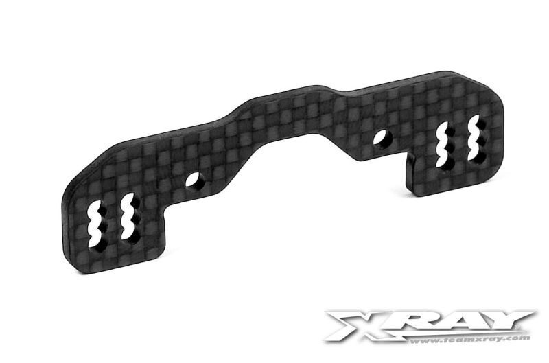 XRAY Brücke für Rollzentrumsverstellung, Kohlefaser V2 / XRA333060