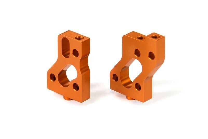 XRAY Radioplattenbefestigungsböcke (L+R), Aluminium Orange / XRA336232-O