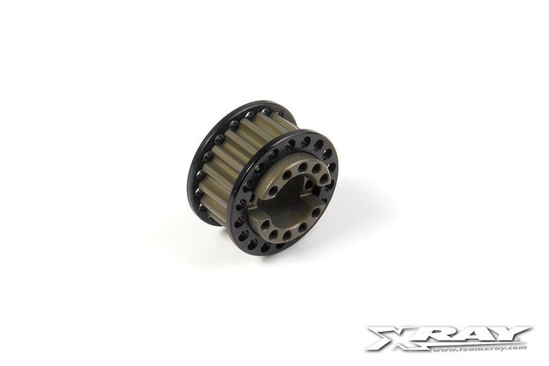 XRAY Alu Riemenrad vorne 18 Zähne 6mm, mitte / XRA345958