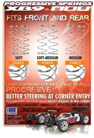 XRAY Federnset hinten PROGRESSIVE Soft-Medium 2 stripes...