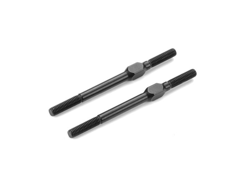 XRAY Gewindestangen Alu M3x51 mm SWISS 7075 T6 Schwarz (2) / XRA372615-K