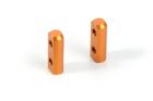 XRAY X10 ALU Servobefestigung (2) Orange / XRA376255-O