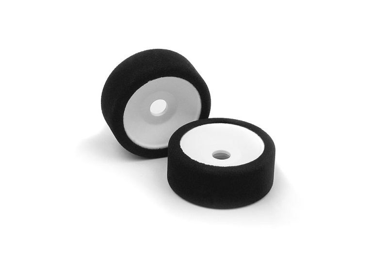 XRAY Komplettrad mit Moosgummireifen (45°, mittel), vorne / XRA389544