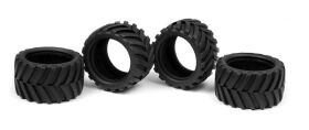 XRAY MICRO Monster-Truck Reifen inkl. Einlage Chevron /...