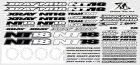 XRAY Karosserieaufkleber NT18 Weiss / XRA397343