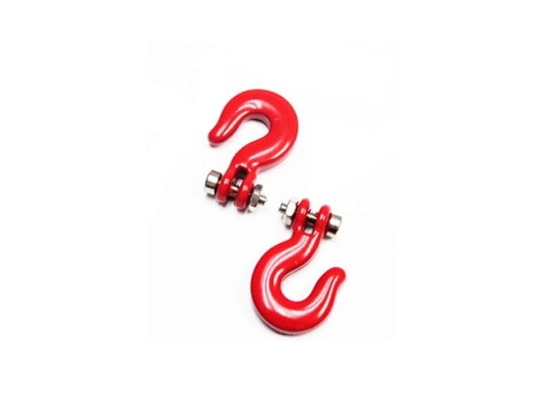 H-SPEED Deko 1/10 Abschlepphaken rot (2) / HSPY027