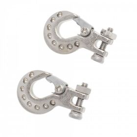 H-SPEED Deko 1/10 Anhängerhaken Metall silber / HSPY036