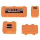 H-SPEED Deko 1/24 Werkzeug- und Transportkisten Set orange (4teilig) / HSPY054