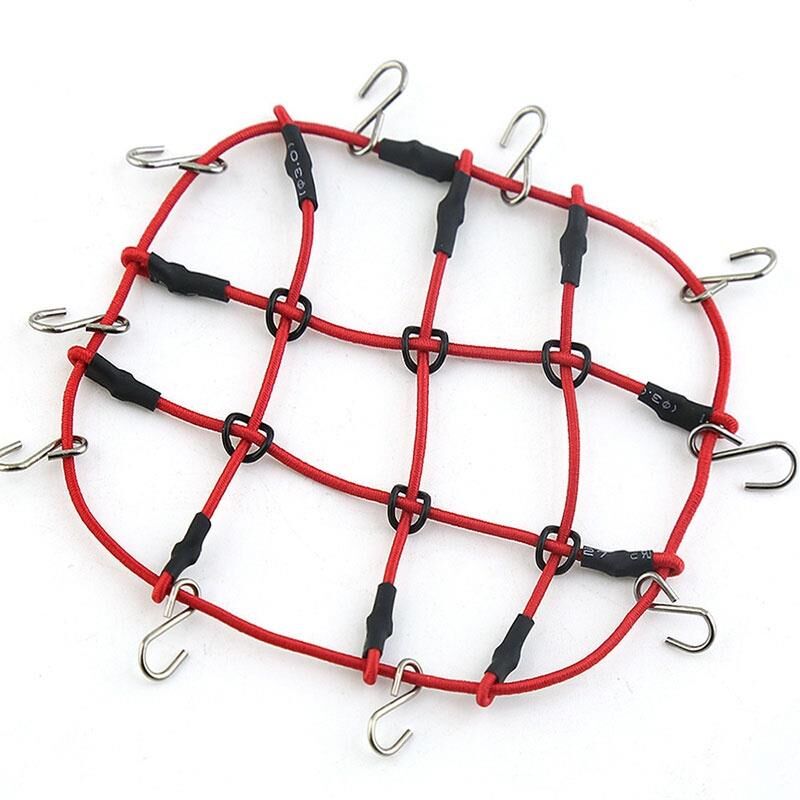 H-SPEED Deko 1/24 Gepäcknetz ca. 80x60mm rot / HSPY055