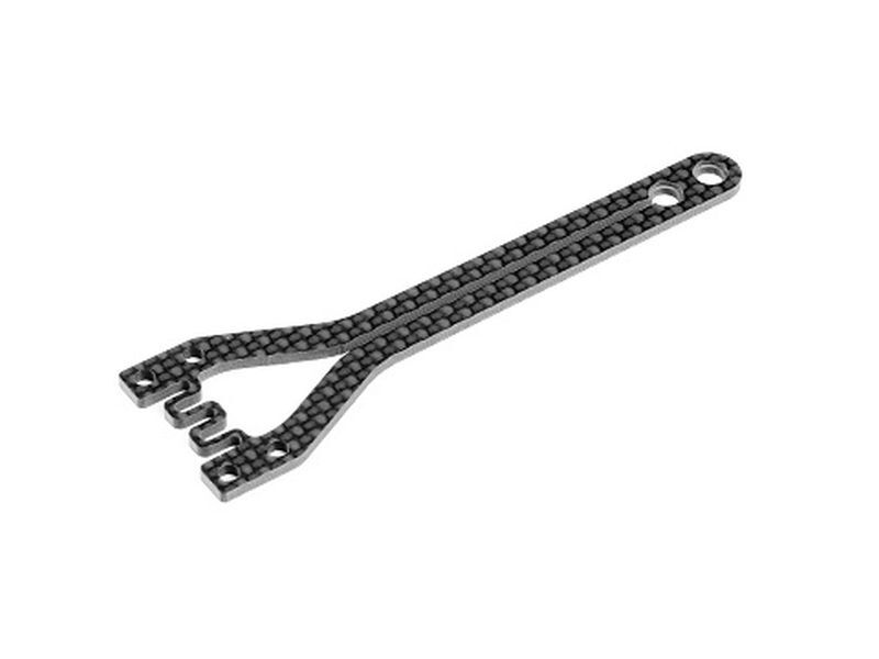 XRAY X4A23 GRAPHITE UPPER DECK SPLIT FRONT 1.6MM / XRA301079-L