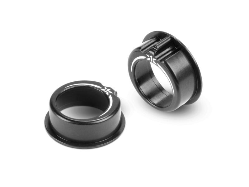 XRAY ALU ADJUSTMENT BALL-BEARING HUB +1MM BLACK (2) / XRA302064-K
