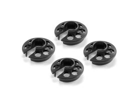 XRAY XLP ALU SHOCK SPRING RETAINING COLLAR BLACK (4) /...
