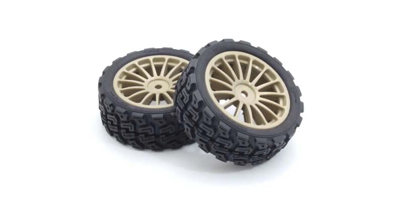 Kyosho Verklebte Reifen Rally Tires 1:10 Kyosho Fazer FZ02-R (2) / K.FATH708GM