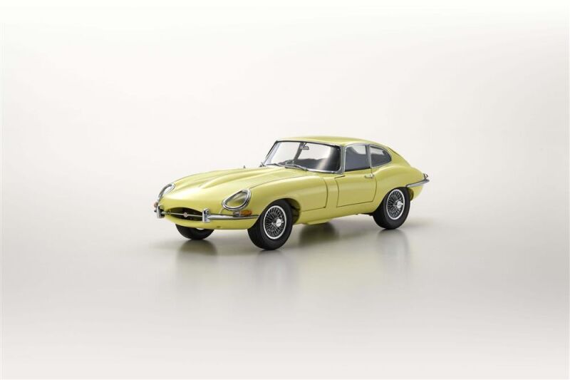 Kyosho 1:18 Jaguar Type-E 3.8L Coupe MK1 1961 Pale Primose / KS08954LY