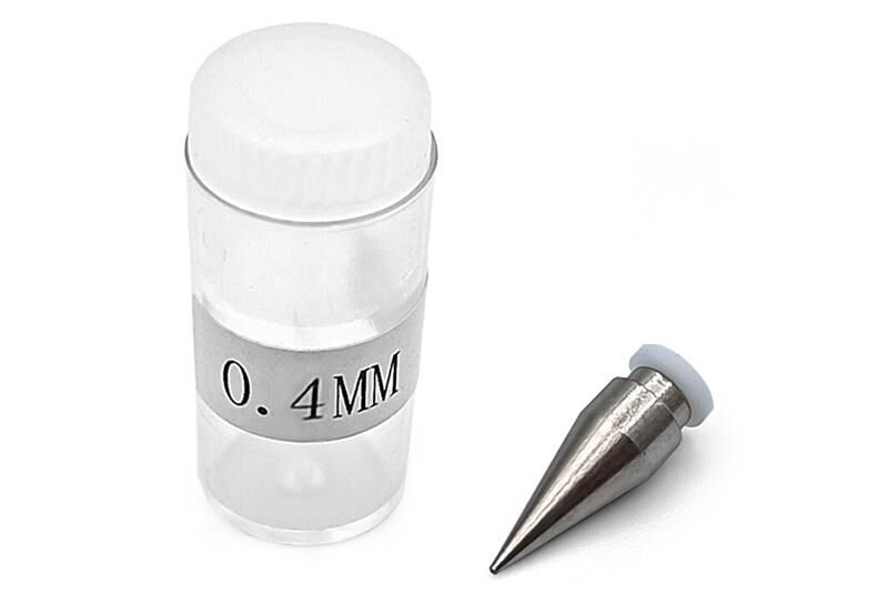 BittyDesign Cone Nozzle thread-free std. 0,4mm for Michelangelo bottle-feed airbrush dual-action / BD-182S-004