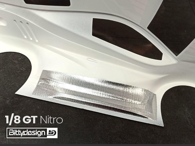 BittyDesign Paint protection kit, 5x alluminium tape stripe, 200x50mm / BD-ATS20-4