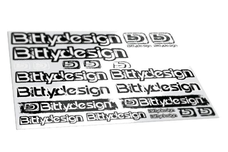 BittyDesign Off-Road Decal sheet, 21,5x16,2cm, clear support, black/white printing, fuelproof / BD-DS-215162