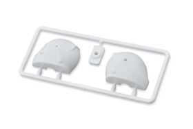 BittyDesign White plastic Helmet for 1/10 F1 body shell...