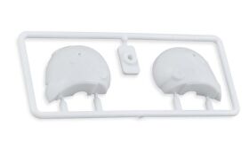 BittyDesign White plastic Helmet for 1/10 F1 body shell...