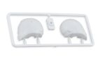 BittyDesign White plastic Helmet for 1/10 F1 body shell [Universal], Type RX / BD-F1-HLM-RX