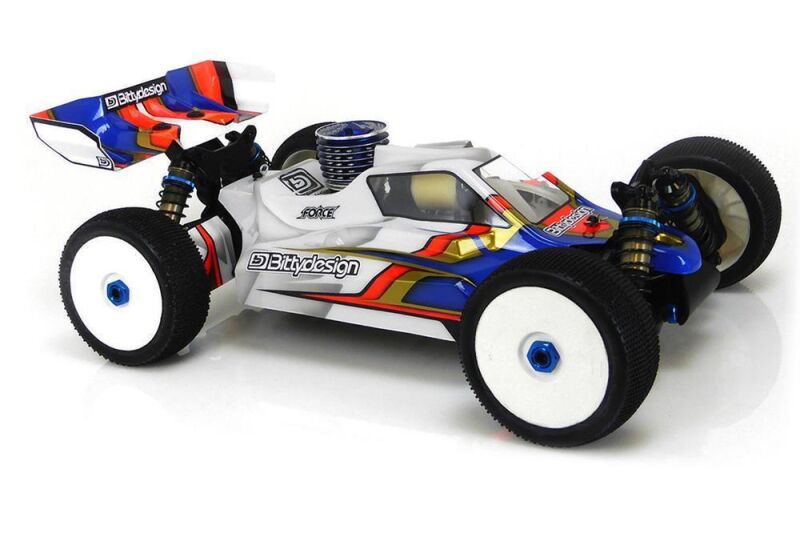 BittyDesign Force clear 1/8 buggy body Associated RC8B3 / BD-FRC-A007B3
