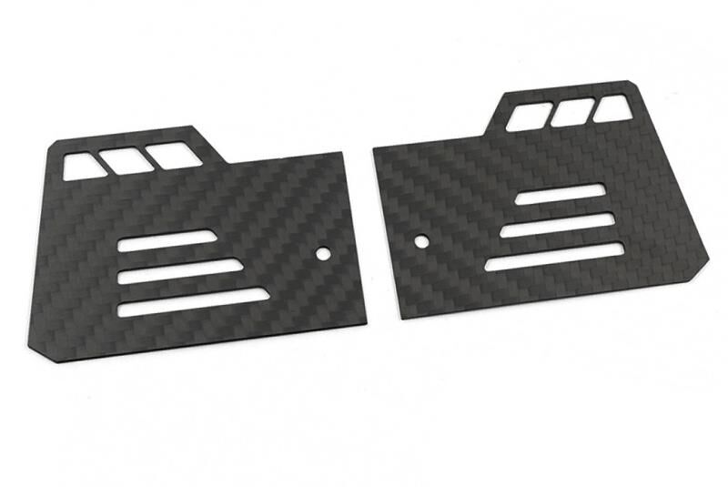 BittyDesign Universal Carbon fiber 1mm thick Side Dams kit for 1/8 GT wing (2pcs) / BD-GT8-WSD