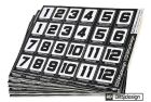 BittyDesign Race Numbers Decal sheet , Club Pack (include 50 sheet) / BD-RNDS-2415-CP