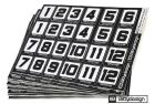 BittyDesign Race Numbers Decal sheet , Medium Pack (include 5 sheet) / BD-RNDS-2415-MP