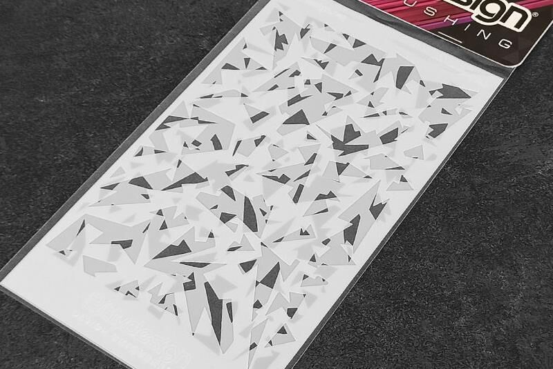 BittyDesign Vinyl stencil Camo Artic (A + B) / BD-STC-018