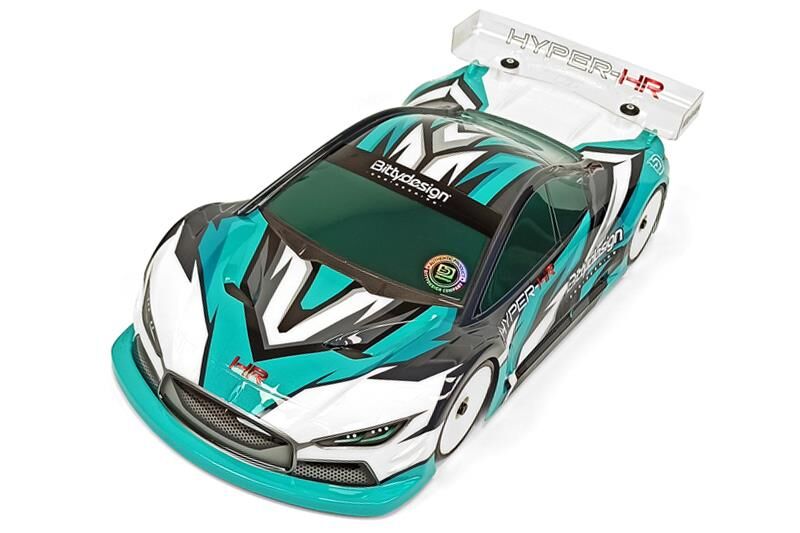 BittyDesign HYPER-HR clear body 1/10 TC 190mm, Light weight / BD-TC-190HYPHR