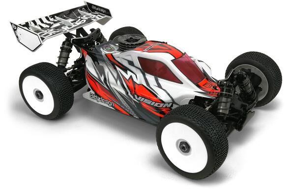 BittyDesign VISION clear 1/8 buggy body Agama A319 Pre-cut Nitro / BD-VIS-AGM319