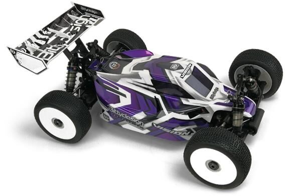 BittyDesign VISION clear 1/8 buggy body Hot Bodies E819 Pre-cut Electric / BD-VIS-HBE819
