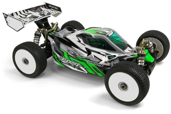 BittyDesign VISION clear 1/8 buggy body Kyosho MP10e Pre-cut Electric / BD-VIS-KYOMP10E