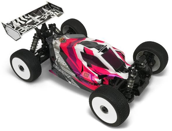 BittyDesign VISION clear 1/8 buggy body Xray XB8E 2020 Pre-cut Electric / BD-VIS-XRYXB8E20