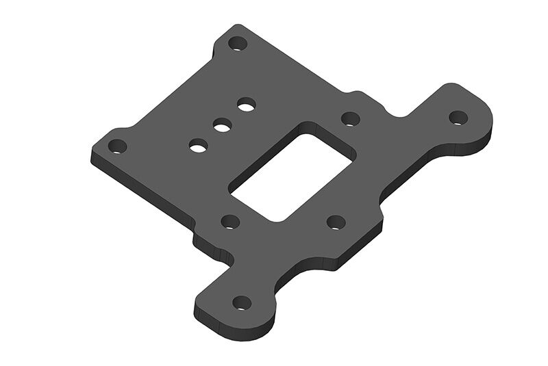 Team Corally Steering Deck MT-G2 Aluminum Black 1 Pc / C-00180-949