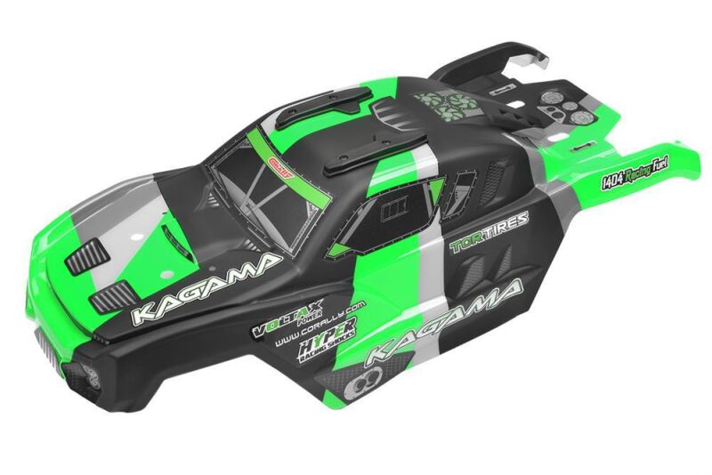 Team Corally Body painted and cut Kagama Green- 1 pc / C-00180-981-3