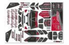 Team Corally Body Decal Sheet Kagama Red 1 pc / C-00180-981-4