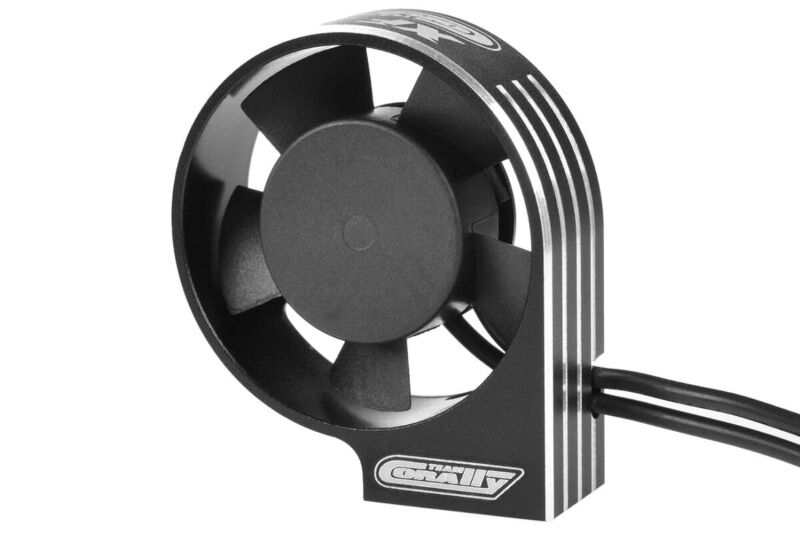 Team Corally Ultra High Speed Cooling Fan XF-40 w/BEC connector 40mm Black Silver / C-53116-2