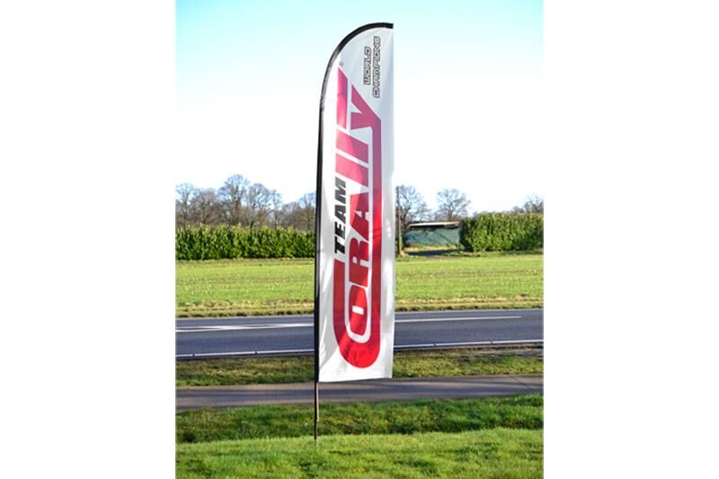 Team Corally Beach Flag 315x65cm Ground Plate Incl. 1 Set / C-99701