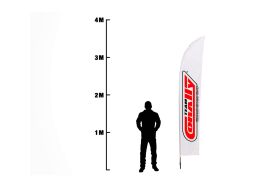 Team Corally Beach Flag 315x65cm Ground Plate Incl. 1 Set / C-99701