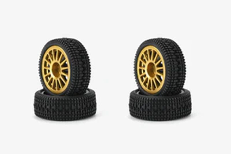 Carisma RC GT24 Subaru WRC Wheel Tire Set 4Pcs / CA-16432