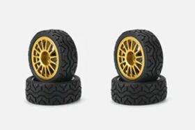 Carisma RC GT24 Subaru Sti-9 Wheel Tire Set 4Pcs / CA-16433