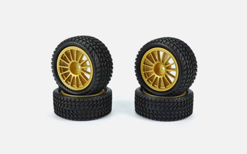 Carisma RC M48S Gravel Spec Tires Mounted Set 4 Pcs / CA-16473