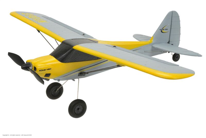 EZ-Wings Mini Cub RTF Gelb 450mm 2x Li-Po Akku USB Ladegerät / EZ-021