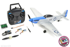 EZ-Wings Mini P-51 Mustang RTF 450 mm 2x LiPo Akku USB...